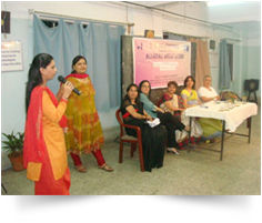 Welcome speech as a (co-operate) executive member of alumnae association of PVP-SNDT ON 21-01-2012. As a Chief Guest on Annual day celebration of PVP (SNDT) at patkar hall on 9th Feb 2012. (2)